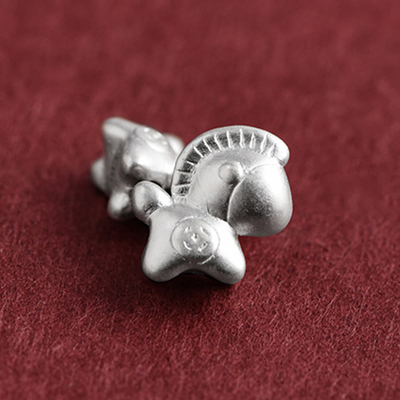 Buddha Stones Anno del Cavallo Argento Sterling 999 Monete di Rame Corda della Fortuna Braccialetto Intrecciato Cavigliera - image 14