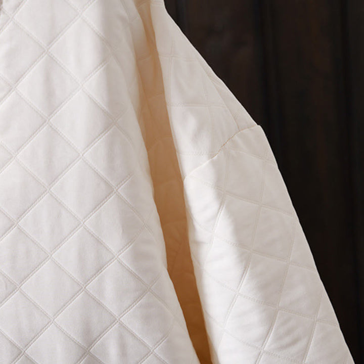 Giacca casual da donna in cotone a maniche lunghe con tasche, tinta Buddha Stones - image 7