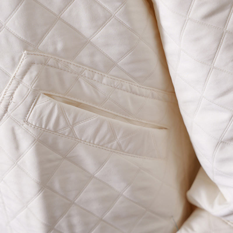 Giacca casual da donna in cotone a maniche lunghe con tasche, tinta Buddha Stones - image 10