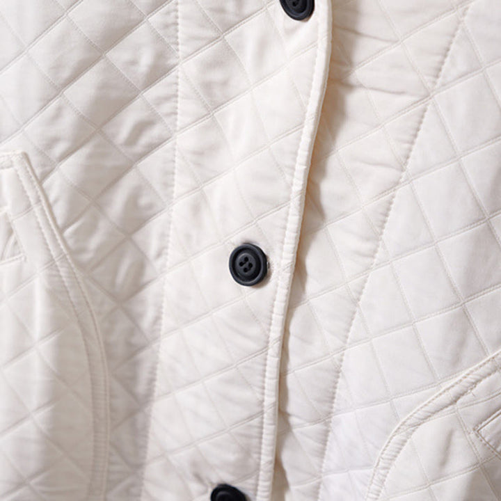 Giacca casual da donna in cotone a maniche lunghe con tasche, tinta Buddha Stones - image 9