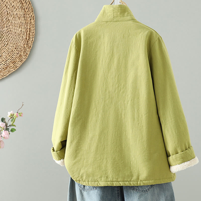 Giacca da donna in cotone a maniche lunghe con coulisse Buddha Stones per meditazione zen - image 1