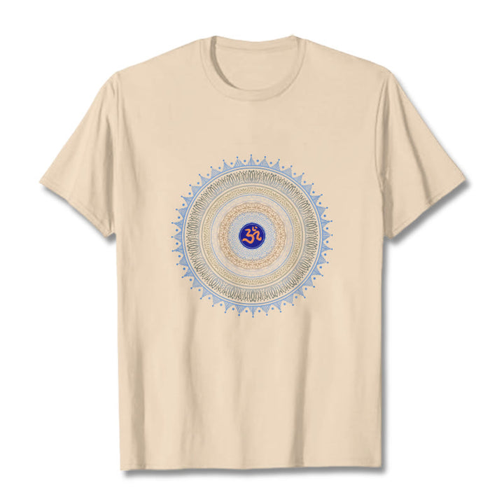 Maglietta con motivo Buddha Stones Mandala Flower OM - Biscotto - 2XL - image 10