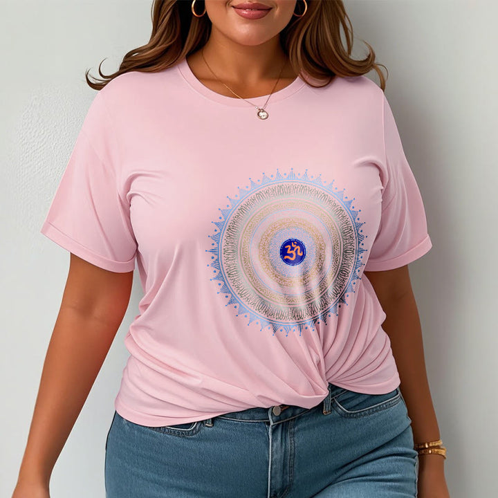 Maglietta con motivo Buddha Stones Mandala Flower OM - image 13