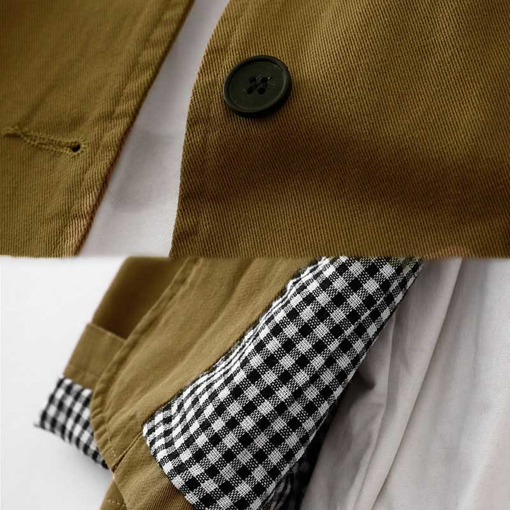 Giacca da donna in cotone con tasche e design patchwork Buddha Buddha Stones Commute - image 2