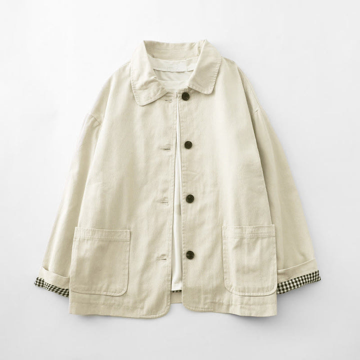 Giacca da donna in cotone con tasche e design patchwork Buddha Buddha Stones Commute - Biancheria - US8-10, UK/AU12-14, EU40-42 (2XL) - image 6