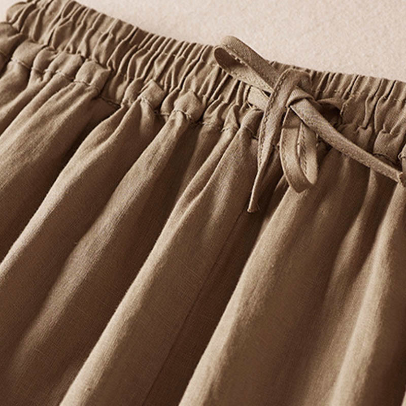 Pantaloni harem con ricamo di piccoli fiori estivi Buddha Stones e tasche - image 5