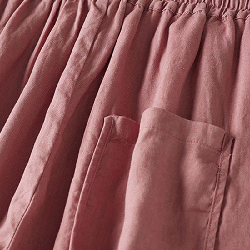 Pantaloni harem con ricamo di piccoli fiori estivi Buddha Stones e tasche - image 14