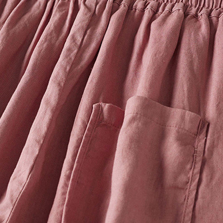 Pantaloni harem con ricamo di piccoli fiori estivi Buddha Stones e tasche - image 14