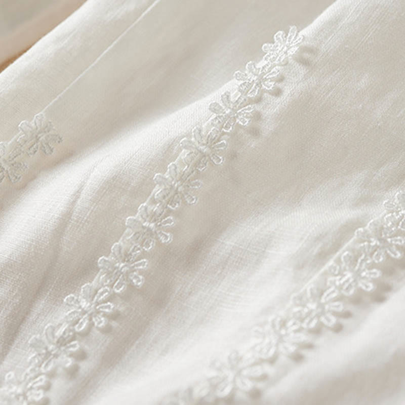 Pantaloni harem con ricamo di piccoli fiori estivi Buddha Stones e tasche - image 22