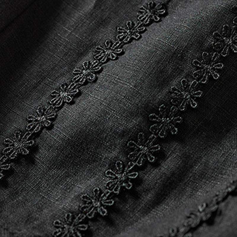 Pantaloni harem con ricamo di piccoli fiori estivi Buddha Stones e tasche - image 41