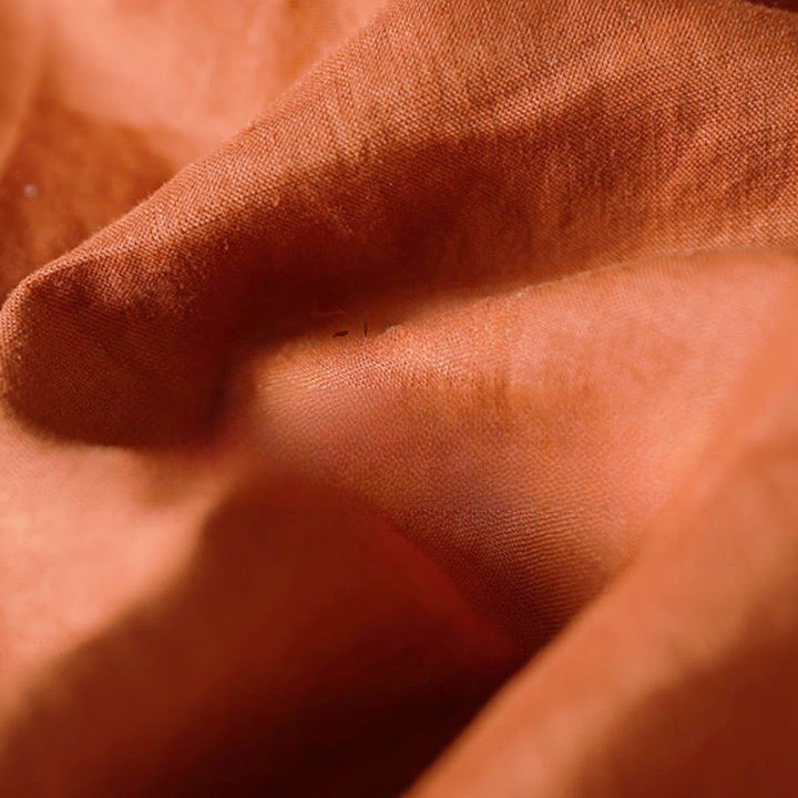 Abito midi casual con pieghe a fisarmonica, scollo a V, maniche corte e tasche, modello Buddha Stones - image 13