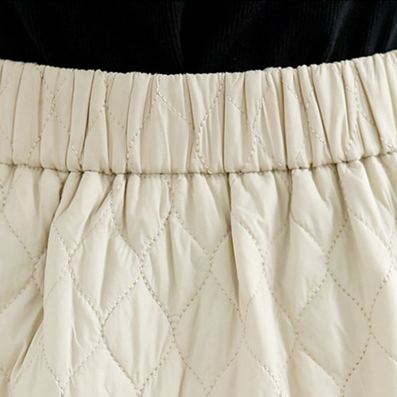 Gonna dritta da donna in cotone con elastico in vita e tasche, motivo Buddha Stones - image 12