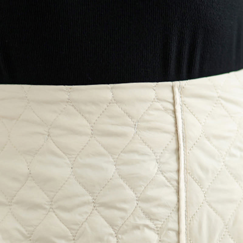 Gonna dritta da donna in cotone con elastico in vita e tasche, motivo Buddha Stones - image 13