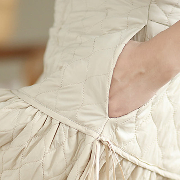 Gonna dritta da donna in cotone con elastico in vita e tasche, motivo Buddha Stones - image 11