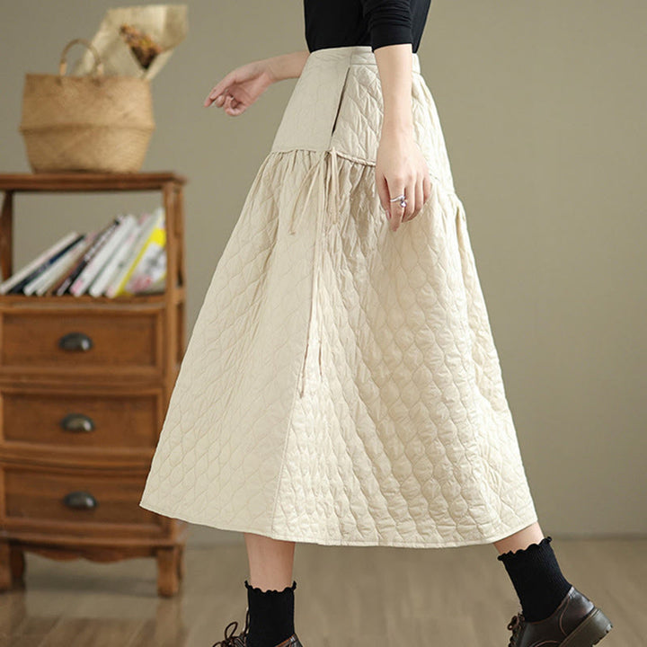 Gonna dritta da donna in cotone con elastico in vita e tasche, motivo Buddha Stones - image 10