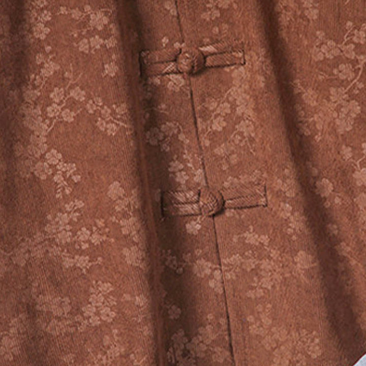 Giacca da uomo in velluto a coste di cotone con motivo a fiori di prugna, maniche lunghe, motivo Buddha Stones - image 18