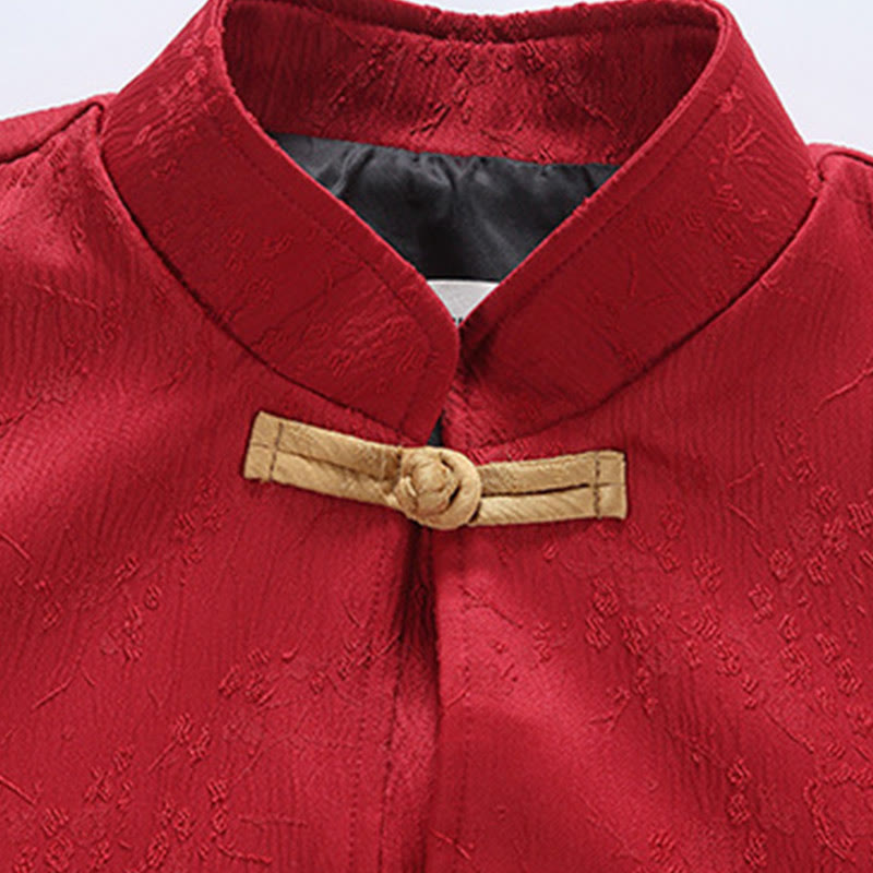 Giacca da uomo in cotone con maniche lunghe, collo alto, tasche e motivo Buddha Stones Jacquard - image 3