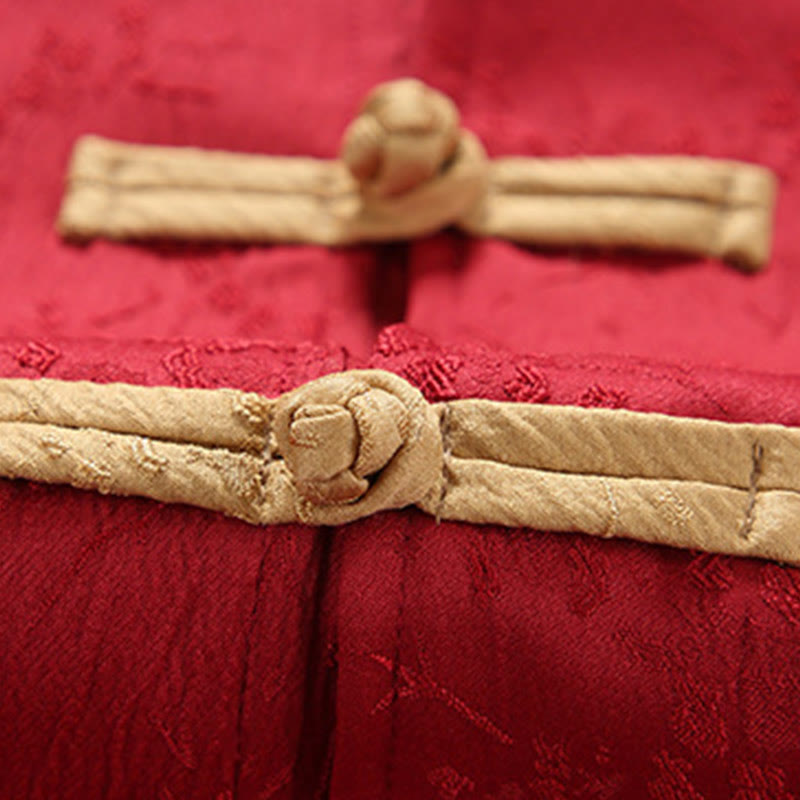 Giacca da uomo in cotone con maniche lunghe, collo alto, tasche e motivo Buddha Stones Jacquard - image 4