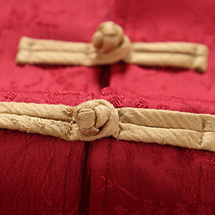 Giacca da uomo in cotone con maniche lunghe, collo alto, tasche e motivo Buddha Stones Jacquard - image 4