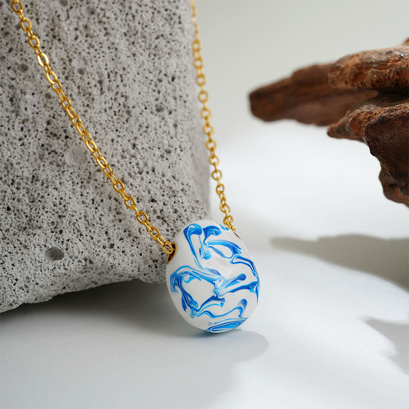 Collana con ciondolo a forma di goccia d'acqua, in rame e Buddha Stones, per la guarigione della ricchezza - image 2