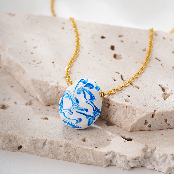 Collana con ciondolo a forma di goccia d'acqua, in rame e Buddha Stones, per la guarigione della ricchezza - image 1