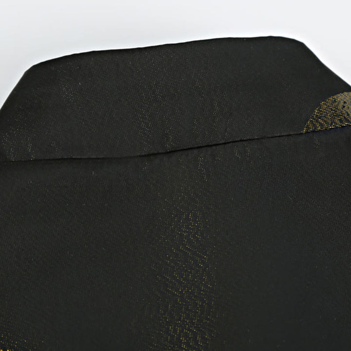 Giacca da uomo a maniche lunghe con bottoni a forma di rana, tinta in oro Buddha Stones e tasche - image 5