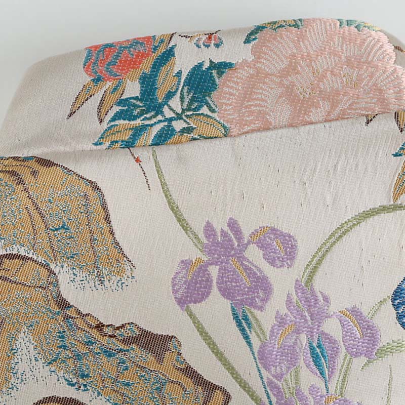 Giacca da uomo a maniche lunghe con bottoni a rana, motivo : Buddha Stones Mandarin Duck Peony Flower e tasche - image 4