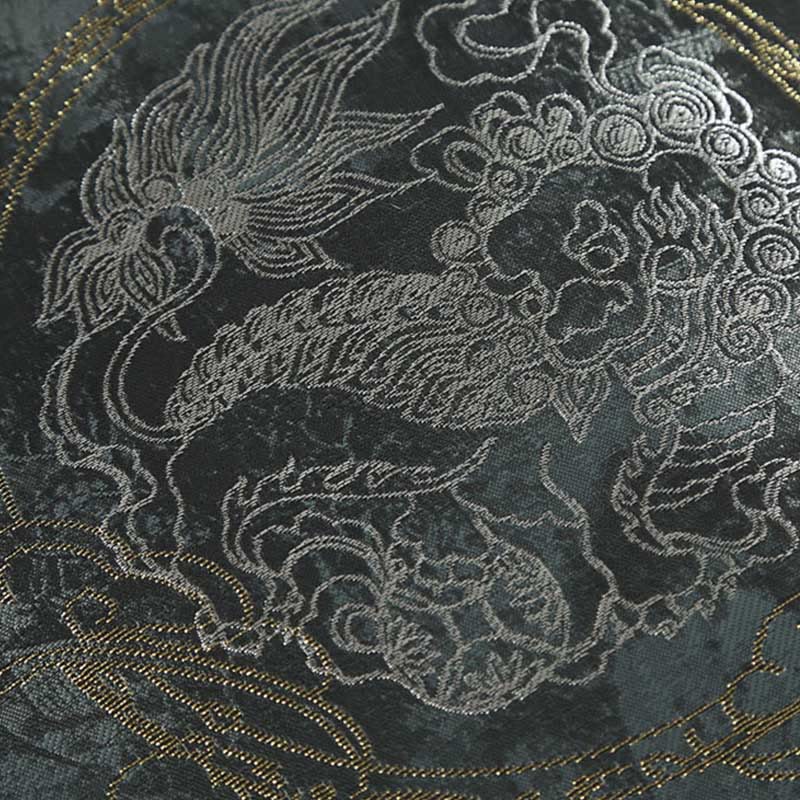 Giacca da uomo a maniche lunghe con bottoni a forma di rana e tasche, motivo Buddha Stones Kirin Mountains - image 11
