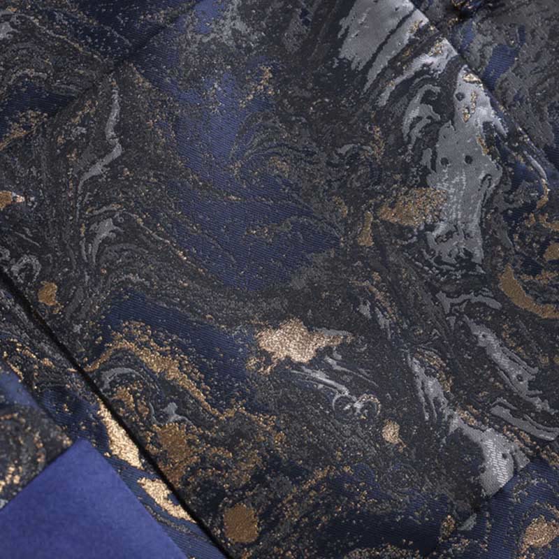 Giacca da uomo a maniche lunghe con bottoni a rana, con tasche, Buddha Stones Blue Water Mountains - image 8