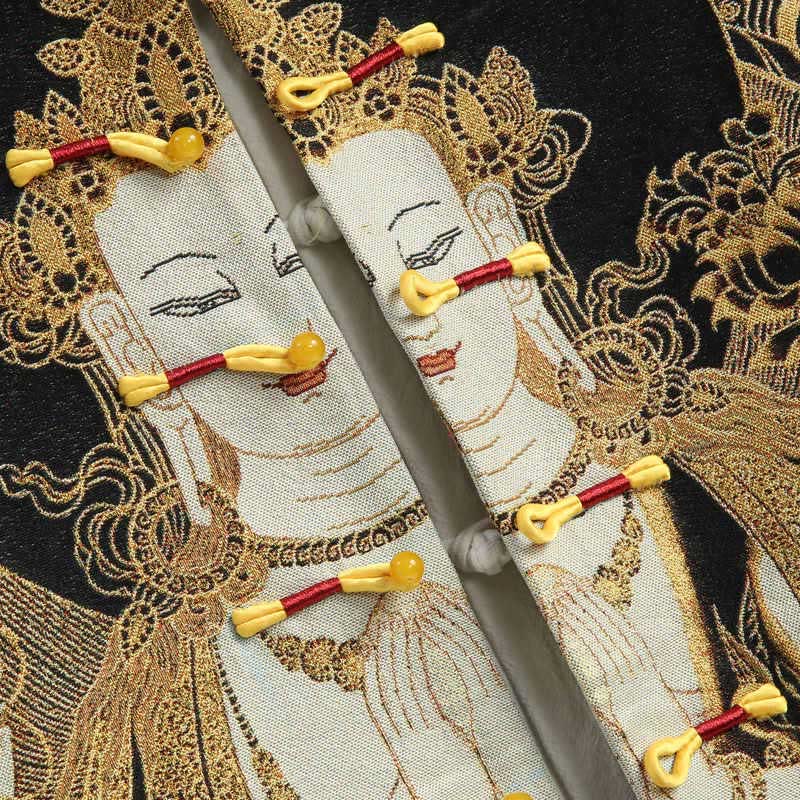 Giacca da uomo a maniche lunghe con bottoni a forma di rana Buddha Stones Avalokitesvara Guanyin - image 6