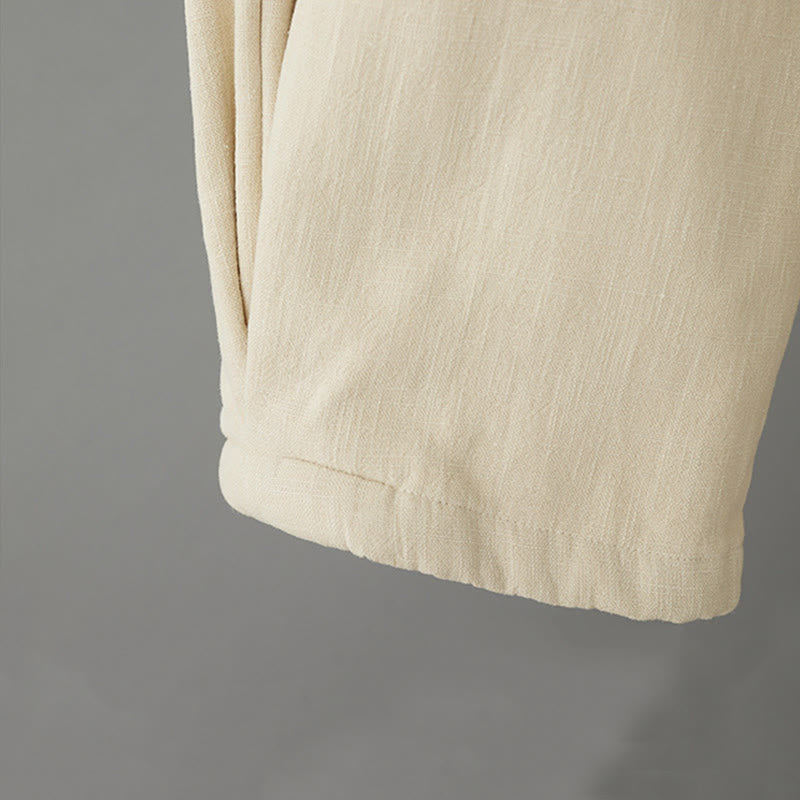 Pantaloni invernali da donna Buddha Stones in pile termico di cotone con tasche e lunghezza alla caviglia - image 5