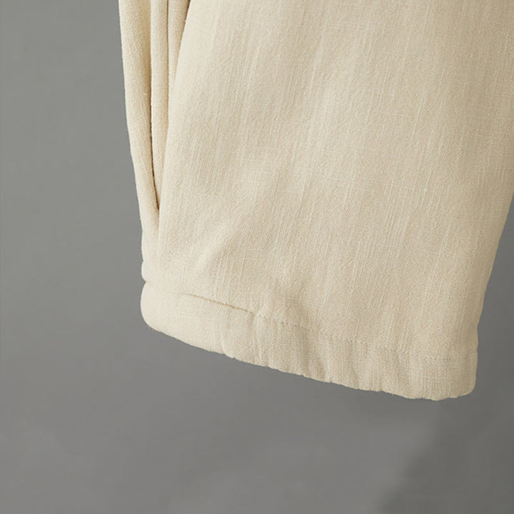 Pantaloni invernali da donna Buddha Stones in pile termico di cotone con tasche e lunghezza alla caviglia - image 5