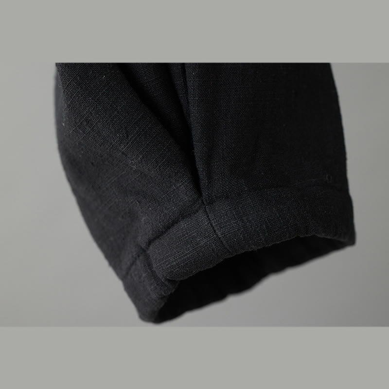 Pantaloni invernali da donna Buddha Stones in pile termico di cotone con tasche e lunghezza alla caviglia - image 10