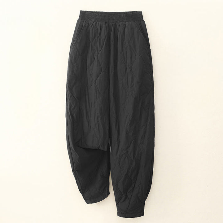 Pantaloni termici invernali da donna in cotone tinta unita Buddha Stones con tasche - Nero - US8-10, UK/AU12-14, EU40-42 (2XL) - image 7