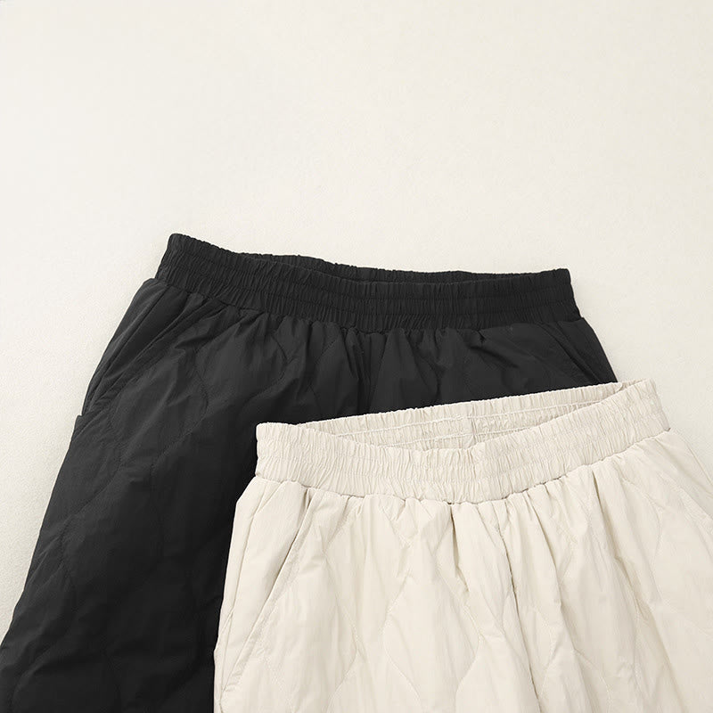 Pantaloni termici invernali da donna in cotone tinta unita Buddha Stones con tasche - image 13