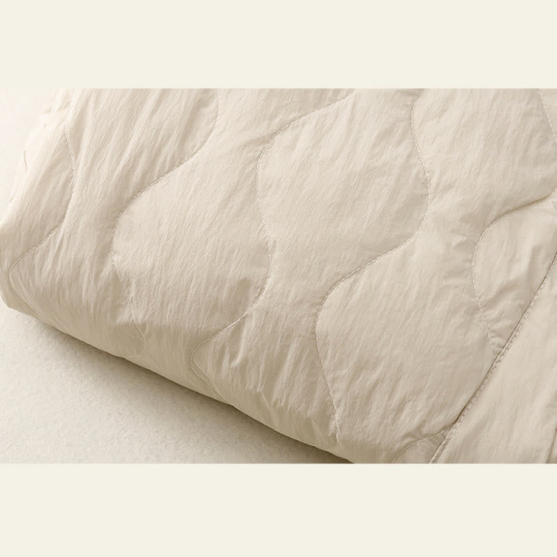 Pantaloni termici invernali da donna in cotone tinta unita Buddha Stones con tasche - image 3