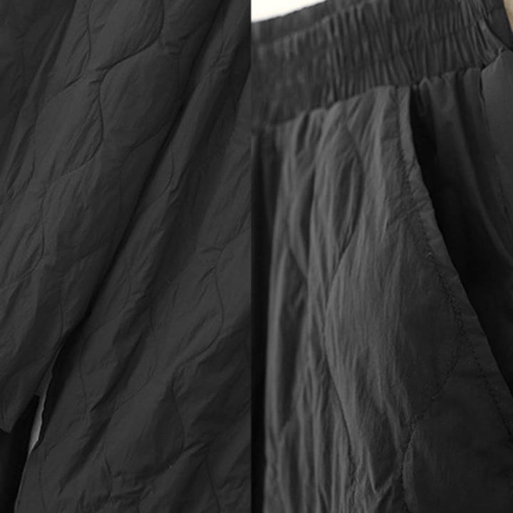 Pantaloni termici invernali da donna in cotone tinta unita Buddha Stones con tasche - image 10