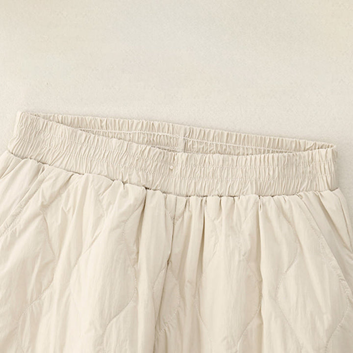 Pantaloni termici invernali da donna in cotone tinta unita Buddha Stones con tasche - image 2