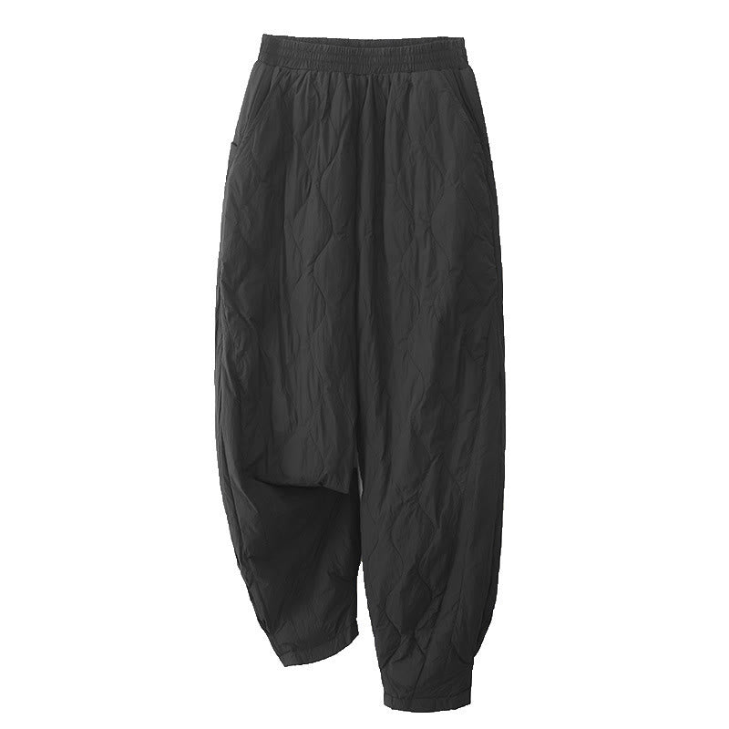 Pantaloni termici invernali da donna in cotone tinta unita Buddha Stones con tasche - image 11