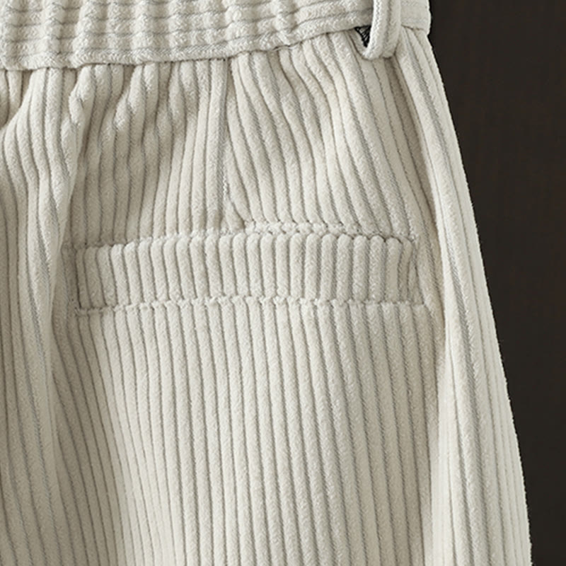 Pantaloni harem invernali da donna in velluto a coste di cotone con vita alta e fodera in pile, con tasche , Buddha Stones - image 5