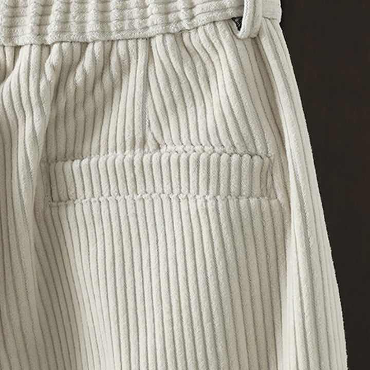 Pantaloni harem invernali da donna in velluto a coste di cotone con vita alta e fodera in pile, con tasche , Buddha Stones - image 5