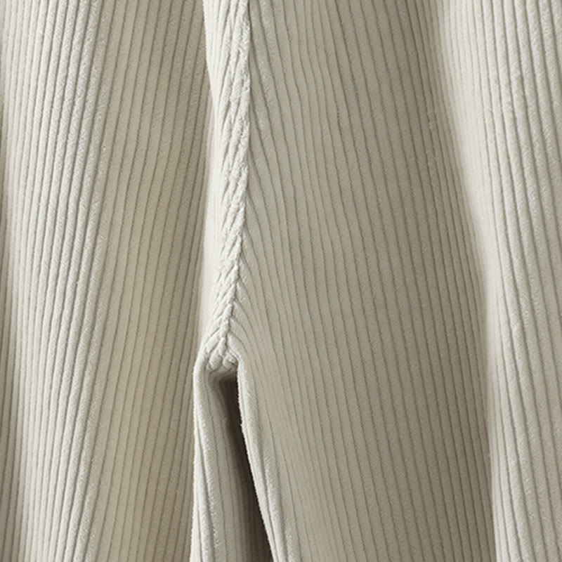 Pantaloni harem invernali da donna in velluto a coste di cotone con vita alta e fodera in pile, con tasche , Buddha Stones - image 8