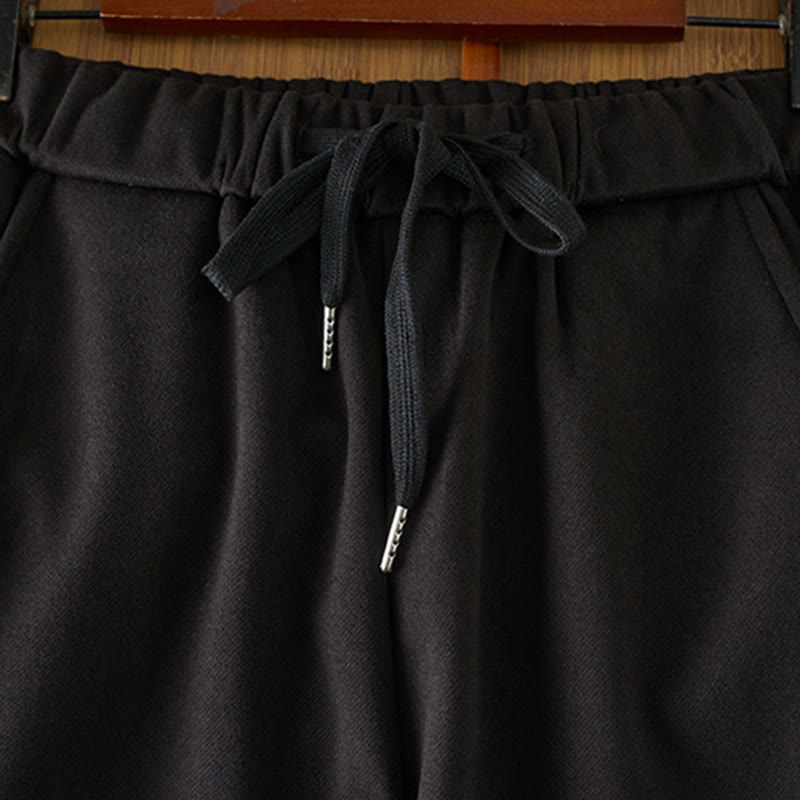 Pantaloni invernali da donna con gamba dritta, elastici in vita, casual e spessi, con tasche , Buddha Stones - image 1