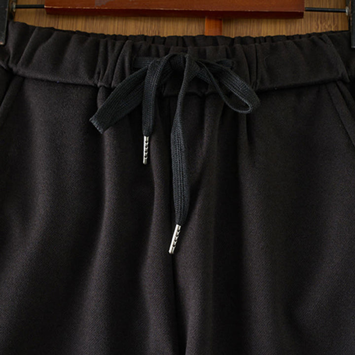 Pantaloni invernali da donna con gamba dritta, elastici in vita, casual e spessi, con tasche , Buddha Stones - image 1