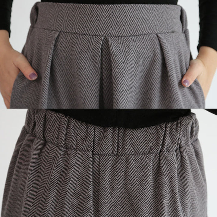 Pantaloni larghi da donna con tasche e elastico in vita, lunghezza 7-8, modello Buddha Stones - image 11