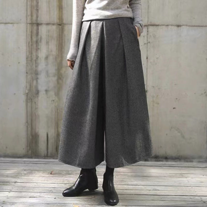 Pantaloni larghi da donna con tasche e elastico in vita, lunghezza 7-8, modello Buddha Stones - Grigio scuro - US12, UK/AU16, EU44 (3XL) - image 20