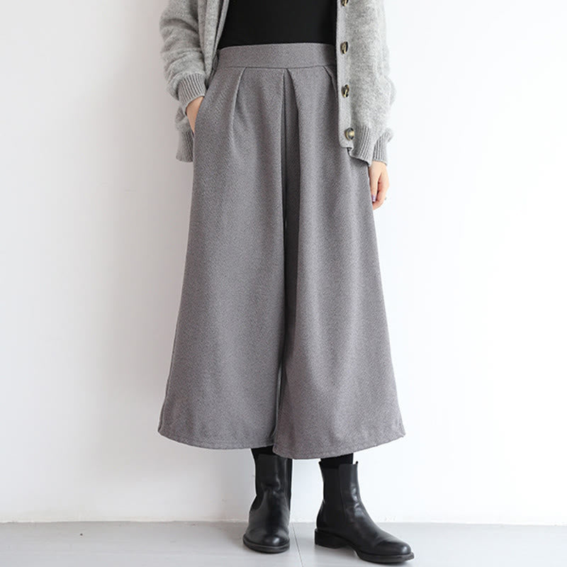 Pantaloni larghi da donna con tasche e elastico in vita, lunghezza 7-8, modello Buddha Stones - image 6