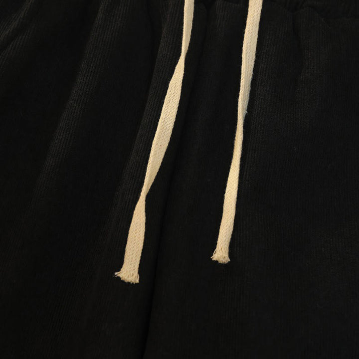 Pantaloni larghi da donna in velluto a coste di cotone patchwork con fodera in pile e tasche Buddha Stones - image 18