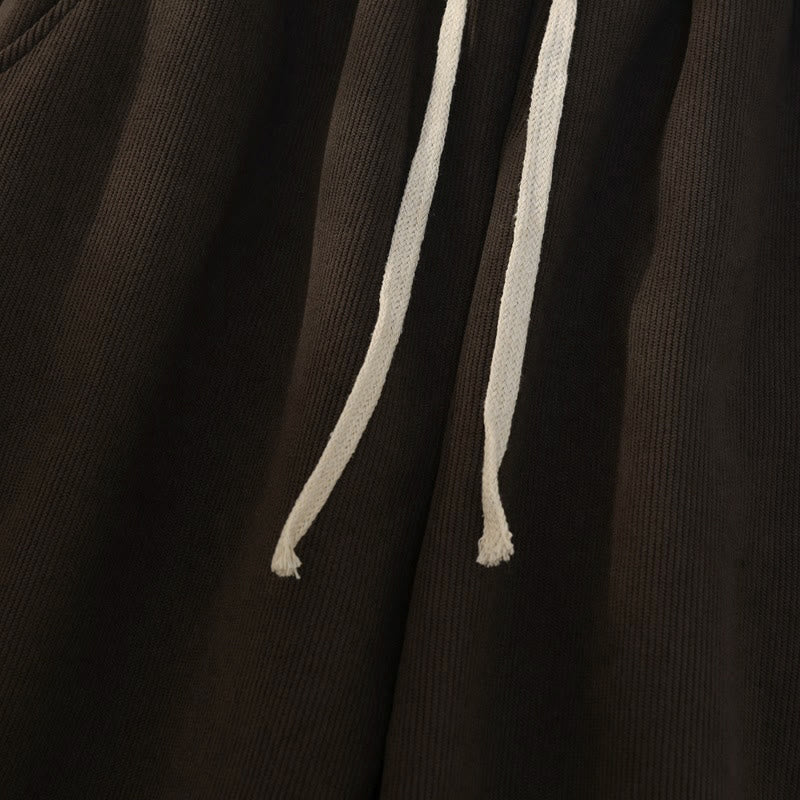 Pantaloni larghi da donna in velluto a coste di cotone patchwork con fodera in pile e tasche Buddha Stones - image 8