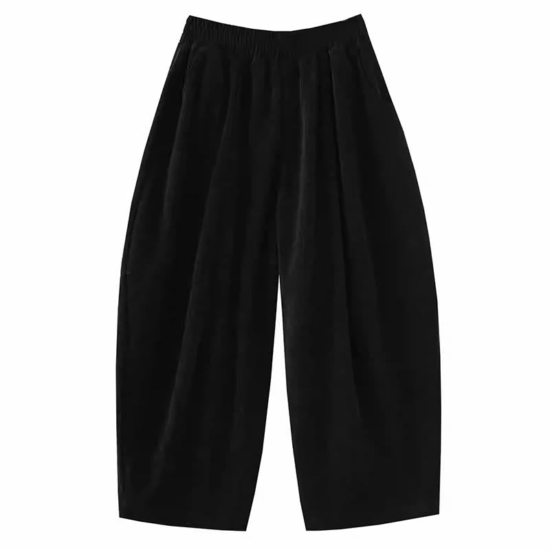 Pantaloni harem in velluto a coste patchwork con tasche da donna di Buddha Stones - image 25
